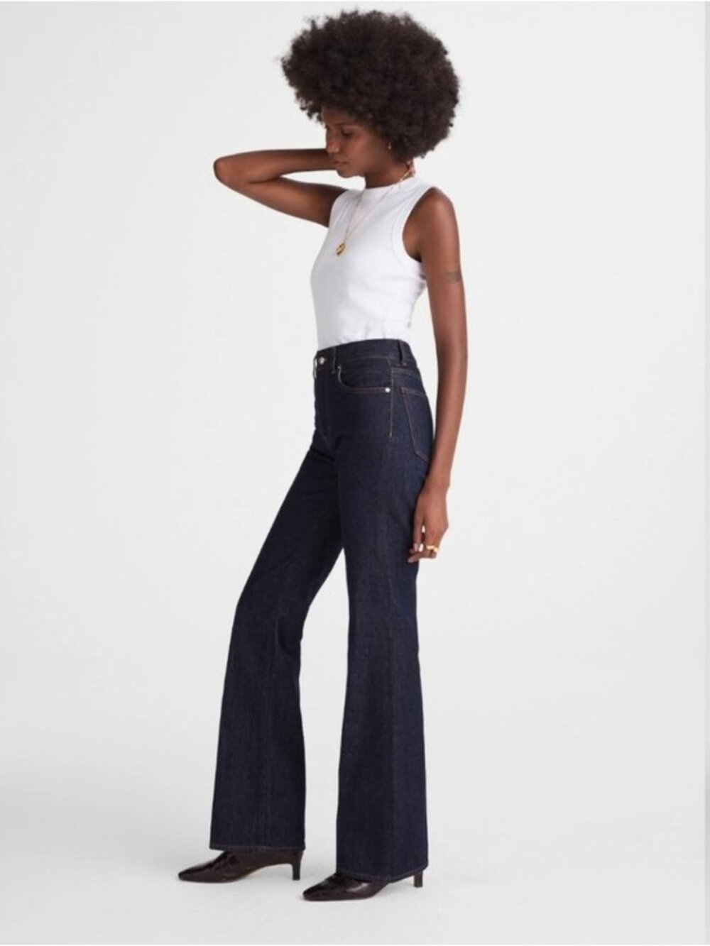 Madewell The Vintage Flare Jean New Size 28 High Rise Dark Rinse Wash Women's - Picture 3 of 12